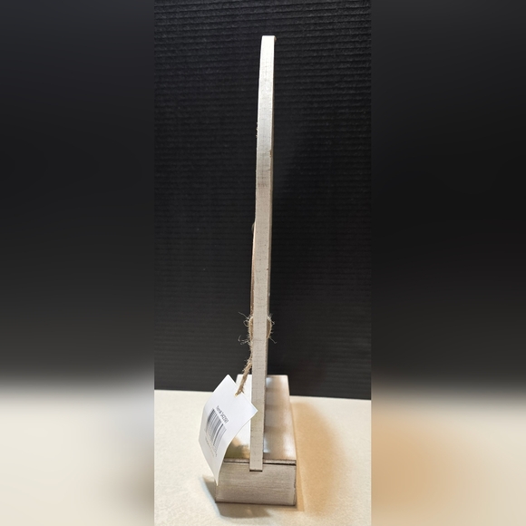 Charming Rustic Farmhouse White Wooden 'Gather' Cathedral Tabletop Arch Sign NWT - Picture 4 of 7